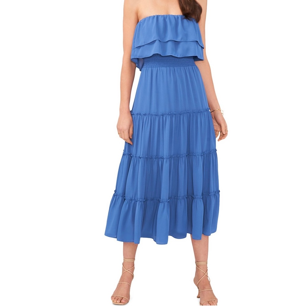 Strapless blue dress NWT Size M